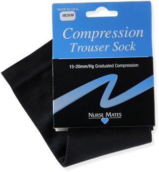 Black Nurse Mates Medical Compression Microfiber 